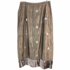 Vintage 100% Silk Karavan Skirt, Size S